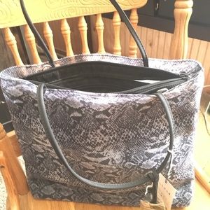 Sasha Snake print tote bag